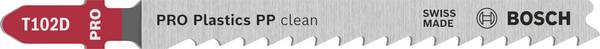 Bosch Accessories 2608665239 PRO Plastics PP clean T102D Decoupeerzaagblad, 100 mm, 2-delig 2 stuk(s)