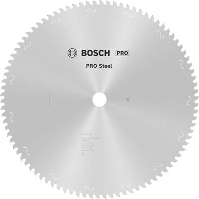 Zaagblad met opschrift 'PRO Steel' van Bosch, geschikt voor professionele toepassingen met de nadruk op staalbewerking.