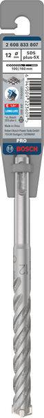 Bosch betonboor, diameter 12 mm, lengte 200 mm, verkooplabel met barcode.