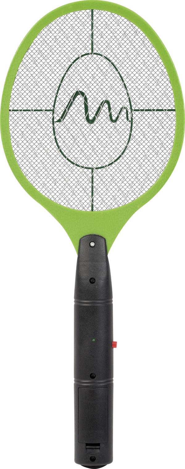 Gardigo Elektrische Fliegenklatsche Bzzz 25154INT Vliegenmepper Stroomgaas  (l x b x h) 460 x 180 x 30 mm Zwart, Groen 1 stuk(s)