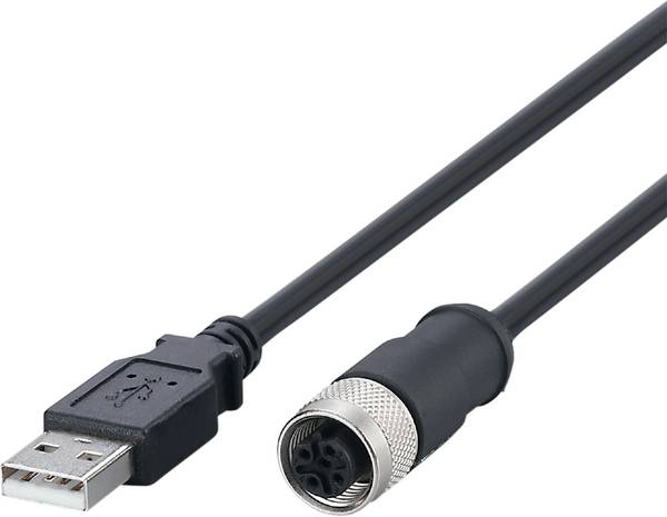 ifm Electronic E12689 Adapterkabel  Aantal polen (sensoren): 4, 5 Stekker, recht, Bus, recht 1 m 1 stuk(s) Piece