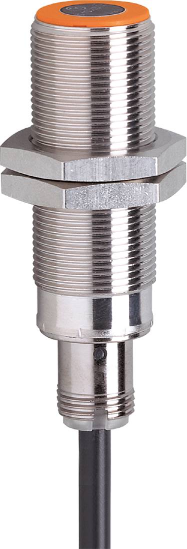 Close-up van een metalen klep met schroefdraad en zeskante kop.