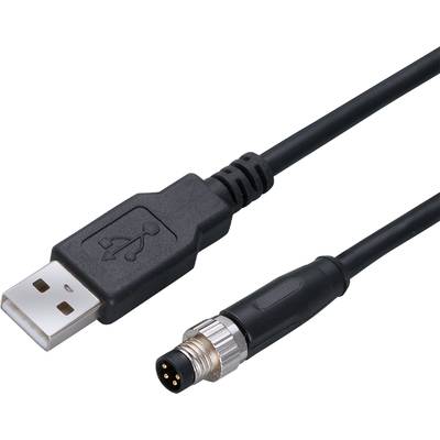 Een USB-kabel en een rond zwart stekerkabel liggen naast elkaar. Ze tonen verschillende aansluitingstypen.
