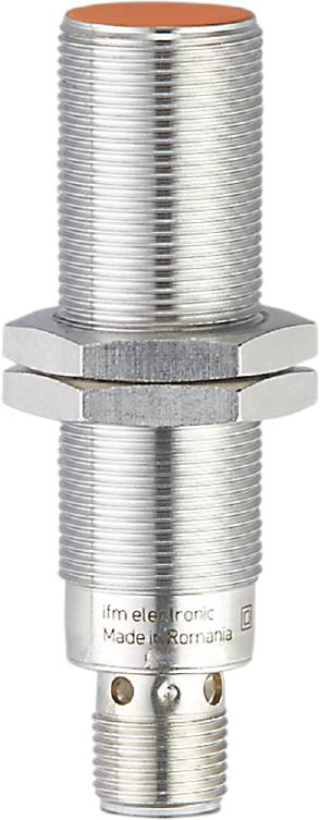 Cilindrische metalen moer met zeskante kop, verticaal georiënteerd, waarbij de schroefdraad duidelijk zichtbaar is.