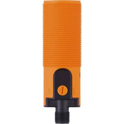 Oranje markeerstift, plat liggend op een witte ondergrond, met de dop en een deel van de stift zichtbaar.