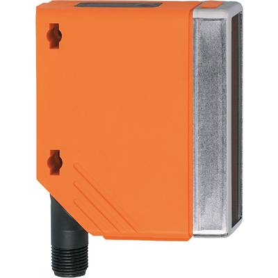 Een rechthoekig, oranje apparaat met zwarte en zilverkleurige elementen, mogelijk een sensor of technisch toestel.