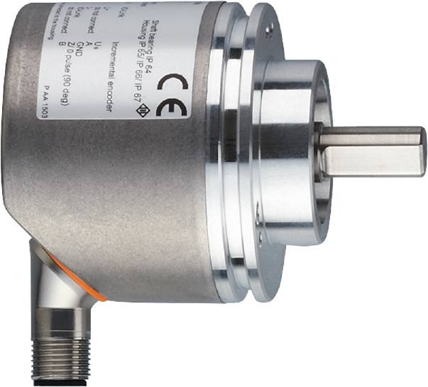 Zilveren cilindrische sensor, CE- en Ex-certificaten zichtbaar, met elektrische aansluiting en metalen staaf, voor industriële toepassing.