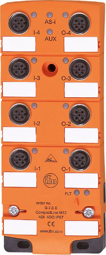 Meerdere oranje stekkers met labels 'I-3', 'O-3', 'I-2', 'O-2', 'I-1', 'O-1'; elektrische verbindingscomponenten.