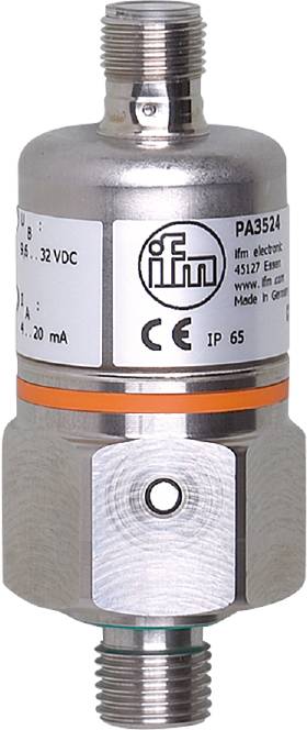 De afgebeelde sensor toont een IFM-elektronisch component met IP65-certificering. Hij is ontworpen voor spanningen van 8,5 tot 32 VDC.