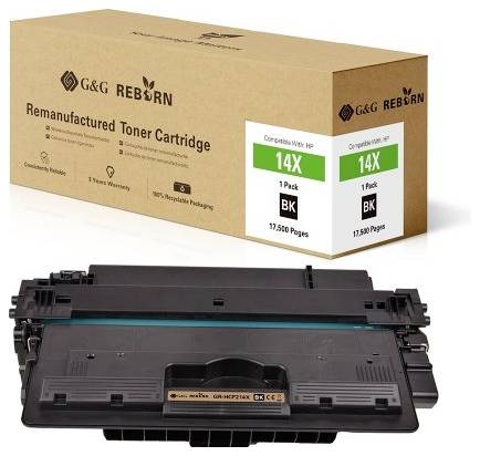 G&G Toner vervangt HP 14X Compatibel Zwart 17500 bladzijden Reborn remanufactured 21230