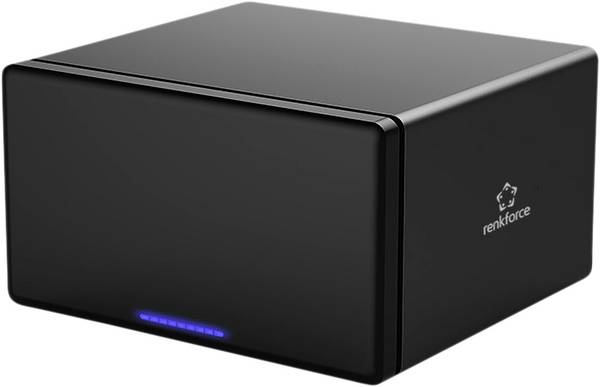 Renkforce RF-6647854 3,5" harde schijf behuizing 8 Bay 3.5 inch USB-A 3.0