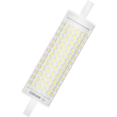 LED-lamp van OSRAM, cilindrische vorm met veel lichtgevende diodes, geschikt voor heldere, energiezuinige verlichting.