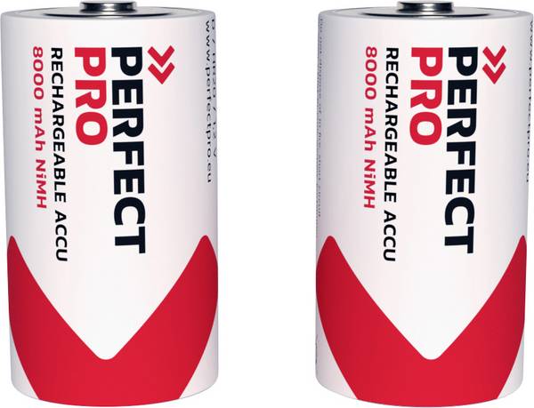 PerfectPro Oplaadbare D batterij (mono) NiMH 8000 mAh 1.2 V 2 stuk(s)