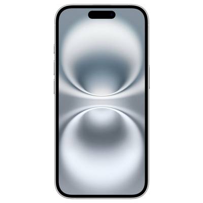 Smartphone met grijze achtergrond en twee onscherpe cirkels op het scherm.