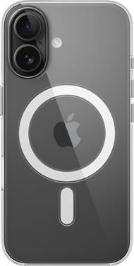 Apple Clear Case Case Apple iPhone 16 Transparant Stootbestendig, Inductieve lading