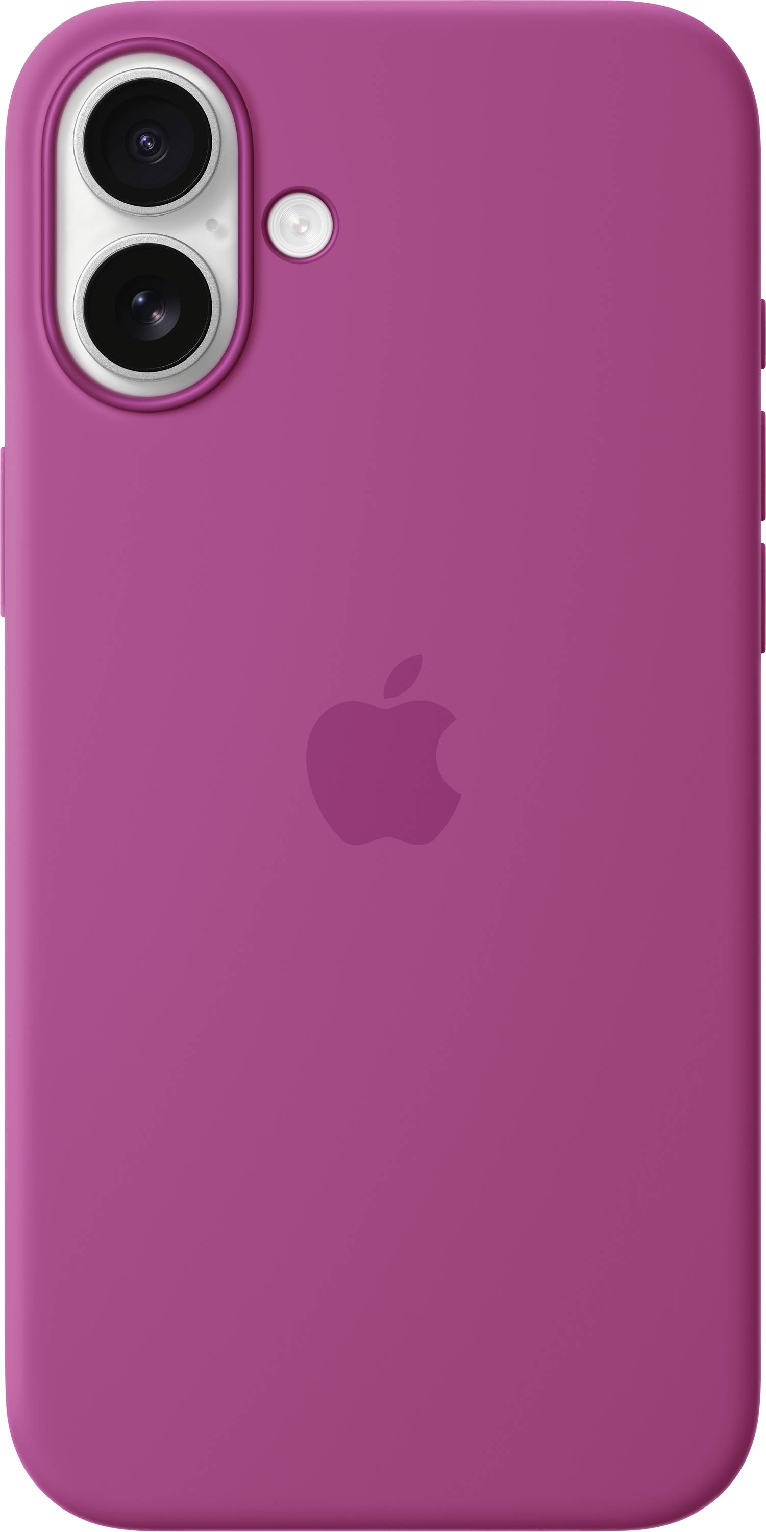 Apple Silicone Case Silicon Case Apple iPhone 16 Plus Fuchsia Stootbestendig, Inductieve lading