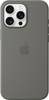 Apple Silicone Case MagSafe Silicon Case Apple iPhone 16 Pro Max Steen-grijs Stootbestendig, Inductieve lading
