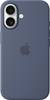 Apple Silicone Case MagSafe Silicon Case Apple iPhone 16 Denim Stootbestendig, Inductieve lading