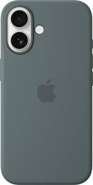 Apple Silicone Case MagSafe Silicon Case Apple iPhone 16 Zeegroen (mat) Stootbestendig, Inductieve lading