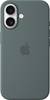 Apple Silicone Case MagSafe Silicon Case Apple iPhone 16 Zeegroen (mat) Stootbestendig, Inductieve lading