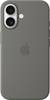Apple Silicone Case MagSafe Silicon Case Apple iPhone 16 Steen-grijs Stootbestendig, Inductieve lading