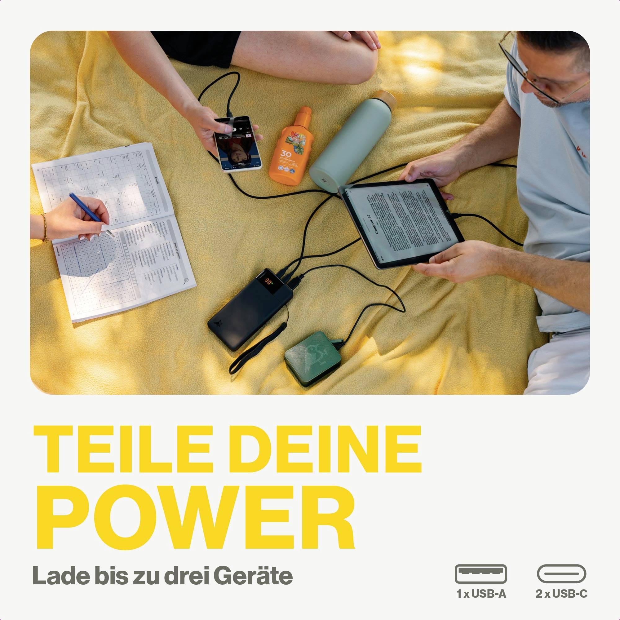 DEEL JE ENERGIE - Laad tot drie apparaten