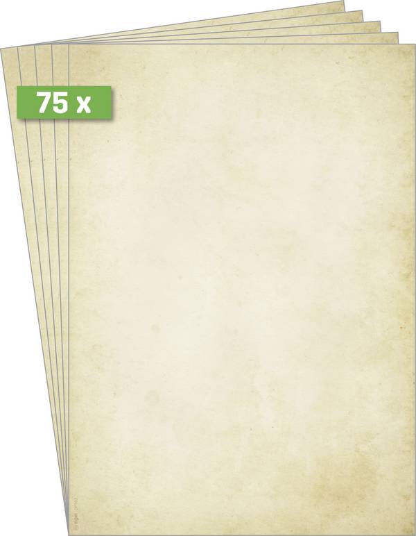 Sigel DP983 Vintage Motiefpapier  Set DIN A4 90 g/m² Beige 75 vellen