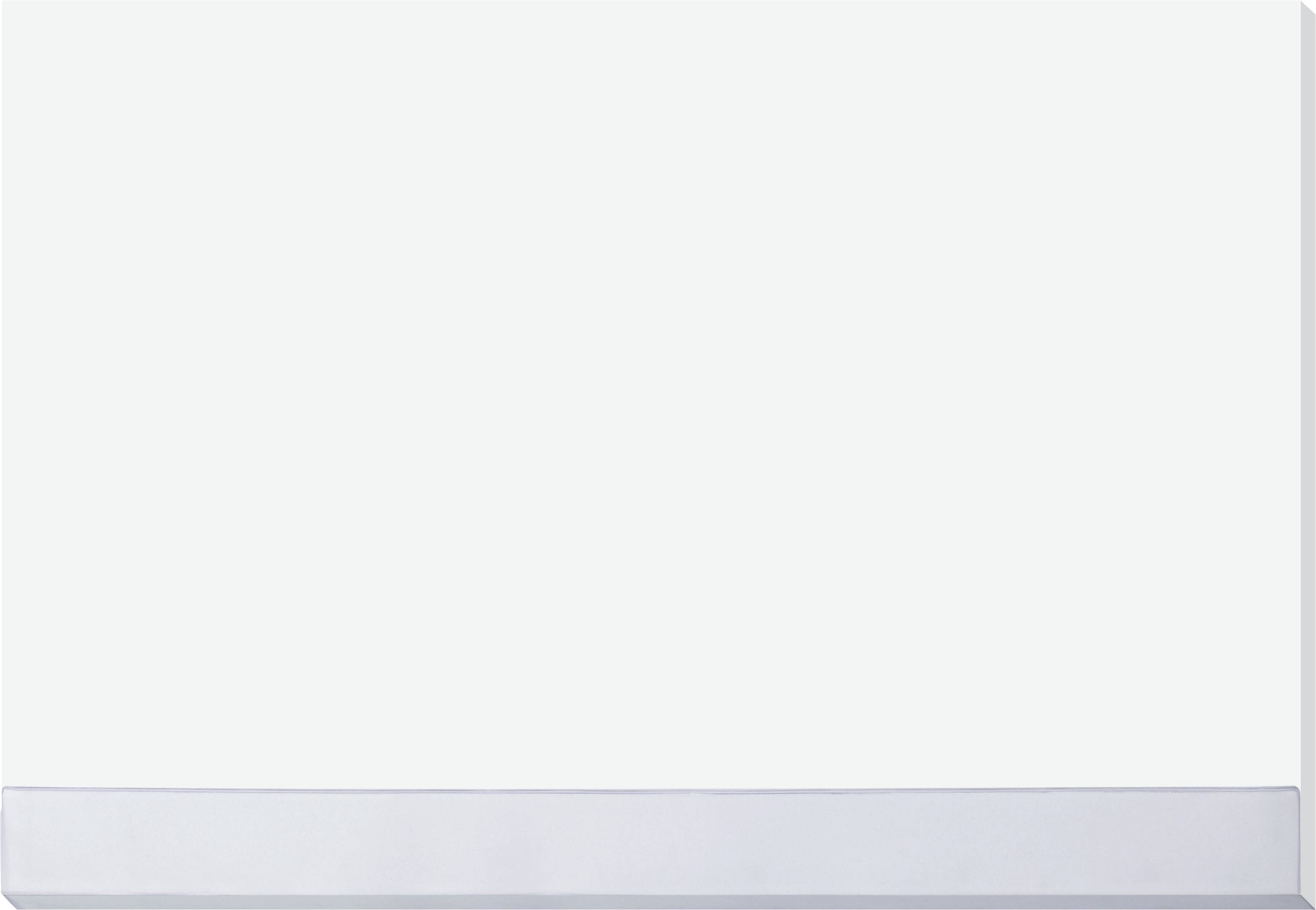 Lege witte plaat met grijze rand.