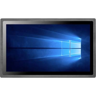 Een computerscherm toont het blauwe Windows-logo met lichtstralen op een donkerblauwe achtergrond.