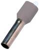 Intercable deels geïsoleerde adereindhuls DIN 0,75mm² Hulslengte 8mm grijs Zak100st