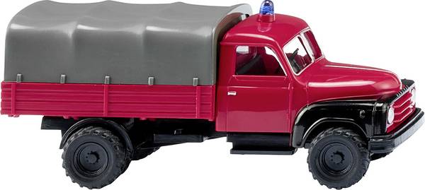 Wiking 034505 H0 Hulpdienstvoertuig Hanomag Brandweer L 28 vrachtwagen met laadbak