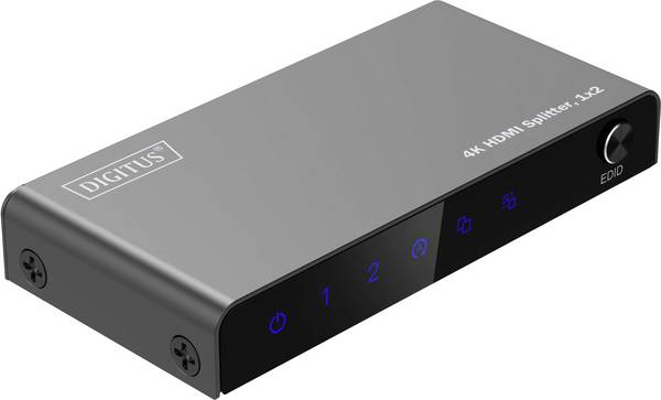 DIGITUS HDMI-splitter 1x2 4K/60Hz HDCP 2.3 EDID-besturing