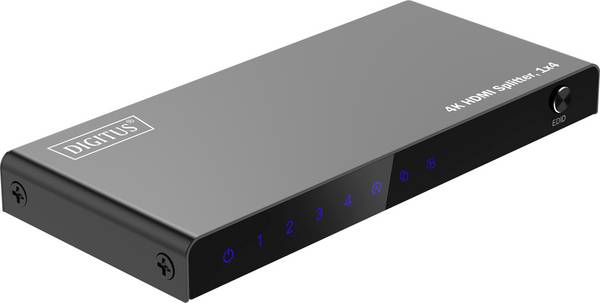 DIGITUS HDMI-splitter 1x4 4K/60Hz HDCP 2.3 EDID-besturing