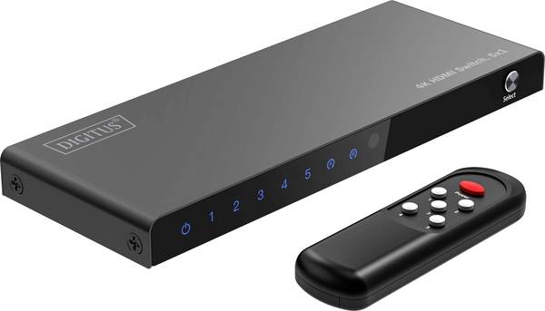 DIGITUS DS-55332 Switch; HDMI 2.0; 4K,CEC,DTS-HD,HDCP 2.2,HDR,LPCM,UHD 2160p - 1 stuk