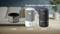 Luchtreiniger uit de serie 'PureProtect Water 3400' met modellen FY3400, AC3420 en AC3421 tegen een onscherpe achtergrond.