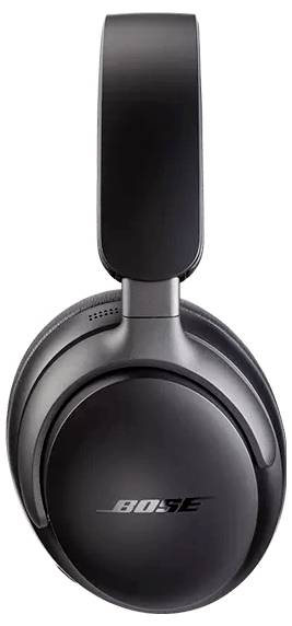 Zwarte draadloze Bose-koptelefoon met over-ear design.