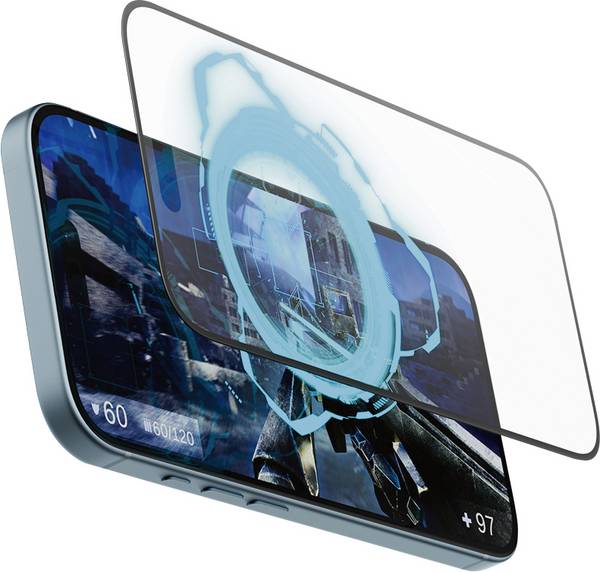 PanzerGlass Gaming 2857 Screenprotector (glas) Apple IPhone 15, iPhone 16 1 stuk(s) Anti-vingerafdruk, Krasvast