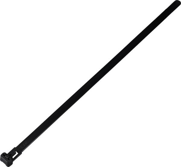 TRU COMPONENTS TC-13340652 TC-RT-250-7.6-B Kabelbinder 250 mm 7.6 mm Zwart Hersluitbaar, Chemische bestendigheid, UV-gestabiliseerd 100 stuk(s)