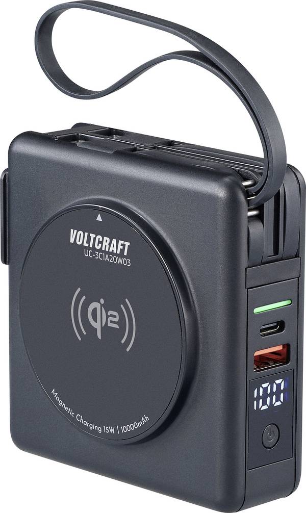 VOLTCRAFT UC-3C1A20W03 Reislader 20 W 1x USB-A, 3x USB-C Fast Charge, USB PD Zwart Binnen Wireless Charger