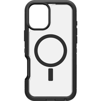 Beschermhoes voor mobiele telefoon met groot vergrootglassymbool aan de achterkant, symboliseert zoekfunctie of vergroting.