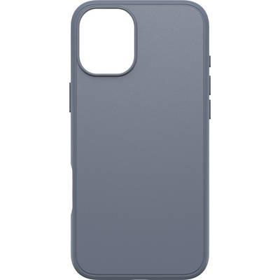 Lichtblauwe telefoonhoes met cameragatkopening, strak design.