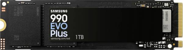 Samsung 990 EVO Plus 1 TB NVMe/PCIe M.2 SSD 2280 harde schijf M.2 NVMe PCIe 4.0 x4, M.2 NVMe PCIe 5.0 x2 Retail MZ-V9S1T0BW
