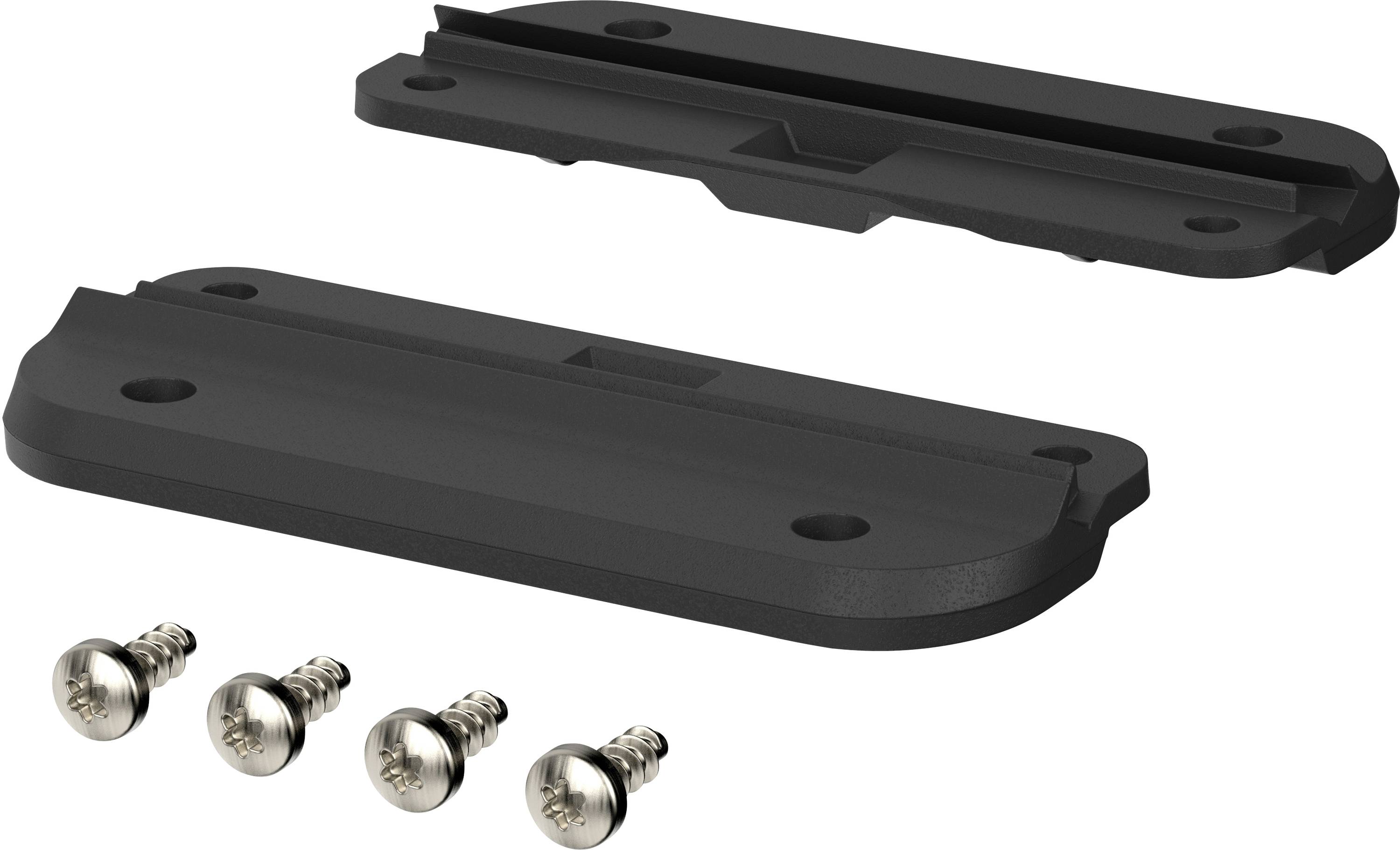 Bopla BoVersa BOV 09 WL 9005 Wandbevestigingsoog Polycarbonaat Zwart (RAL 9005) (l x b x h) 69.30 x 28.60 x 4.50 mm 2 stuk(s)