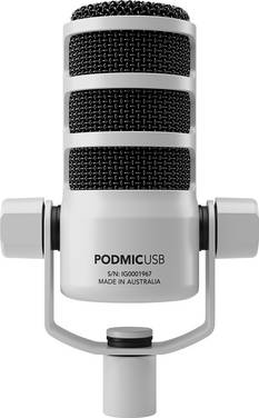 Statief USB-microfoon Rode PodMic USB White Zendmethode:Kabelgebonden
