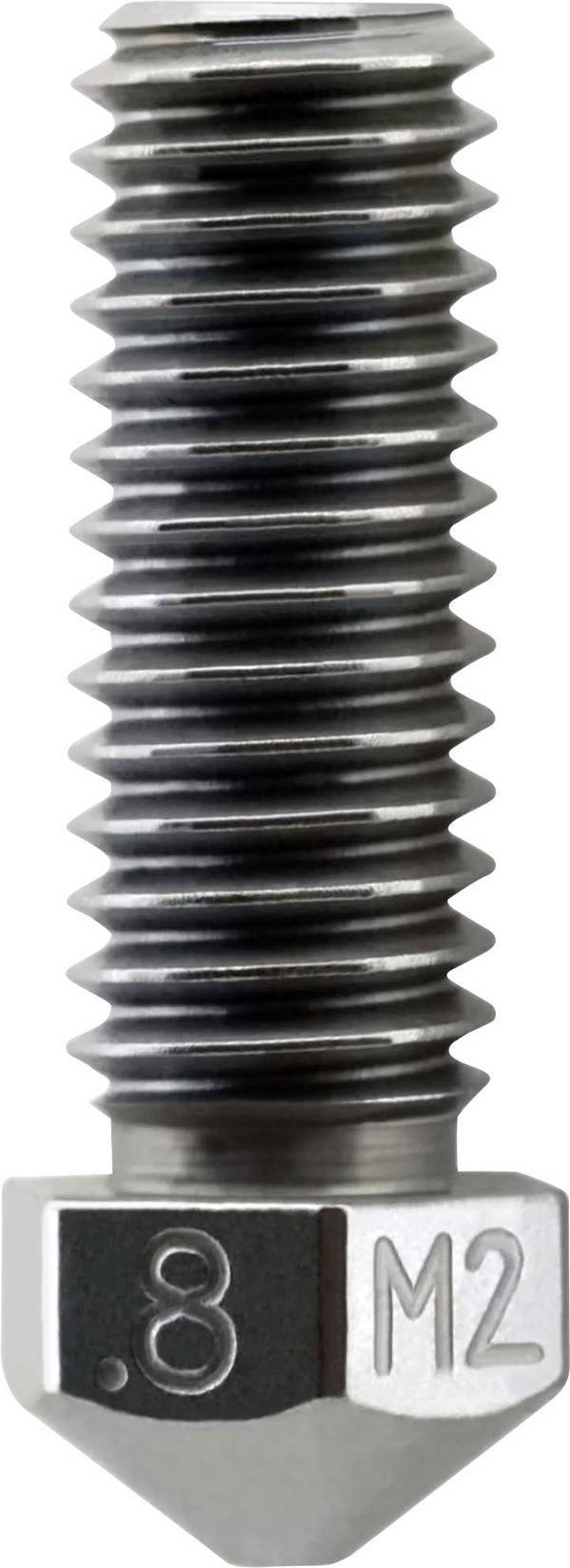Micro-Swiss 3D-printermond  0.8mm M2 Hardened High Speed Steel High Flow 1.75mm Nozzle M2502-08