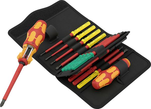 Wera 05006618001 Schroevendraaierset VDE 17-delig Kruiskop Phillips, Plat, Pozidriv, Torx