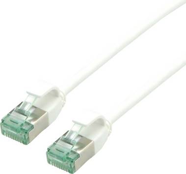 ROLINE RM U/FTP DataCentre patchkabel Cat.6A (Klasse EA), extra dun, wit, 2 m
