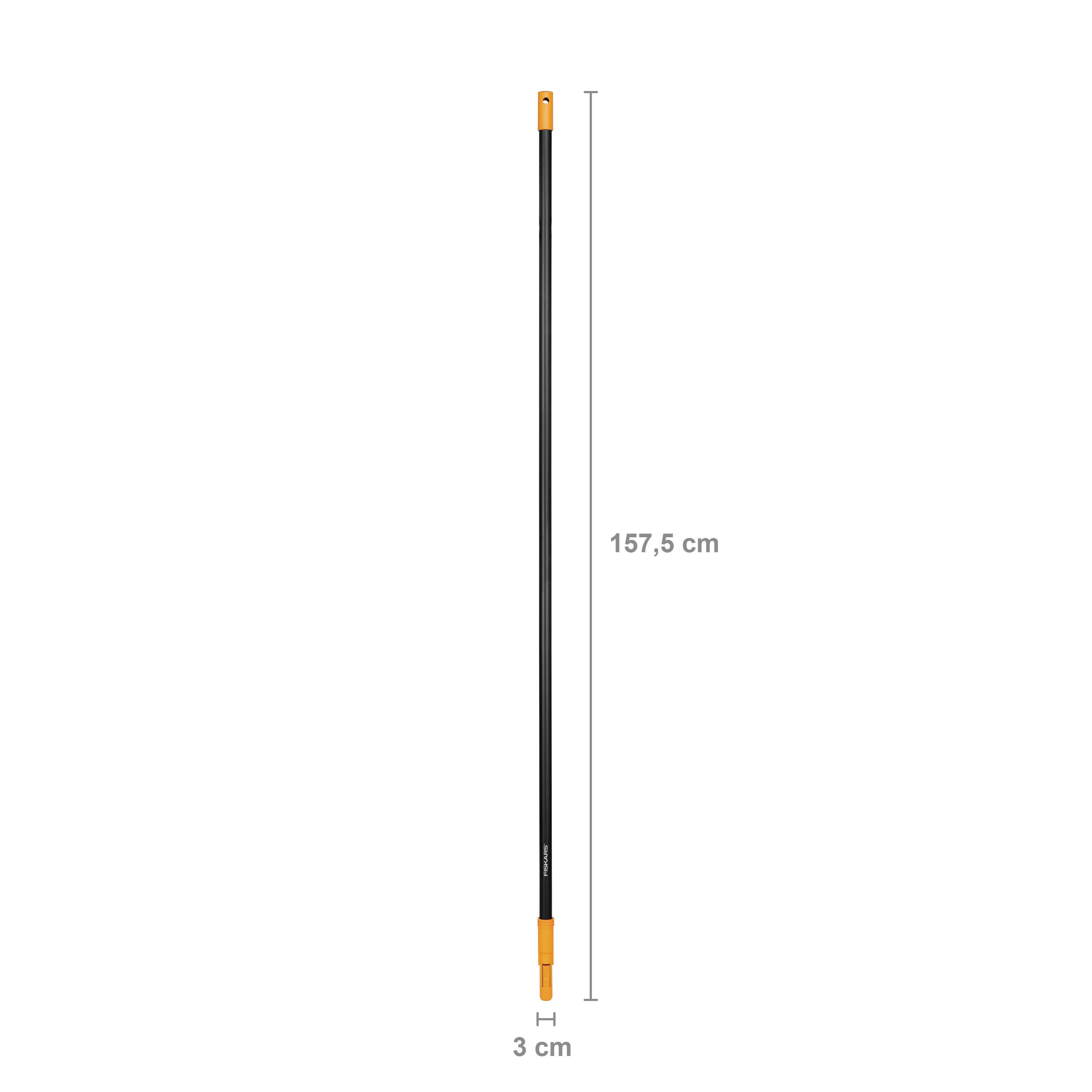 Staaf met een lengte van 157,5 cm en een breedte van 3 cm.