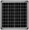 Zonnepaneel met zichtbare fotovoltaïsche cellen voor energieopwekking, omlijst door metalen frame. Rechtsboven staat de merknaam 'OSRAM'.