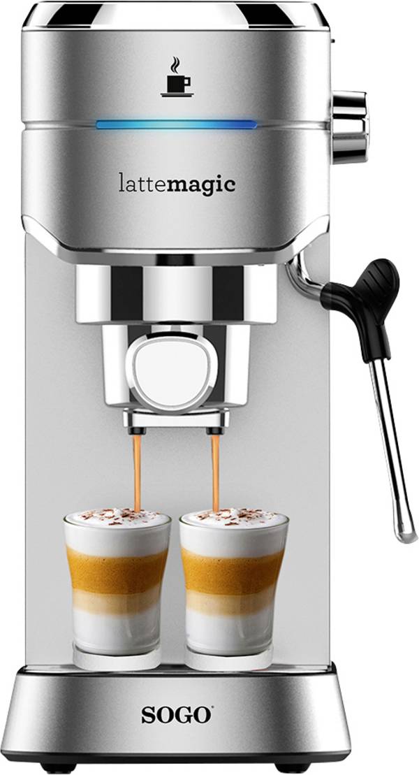 SOGO Human Technology CAF-SS-7600 Espressomachine Zilver 1450 W Met melkopschuimer